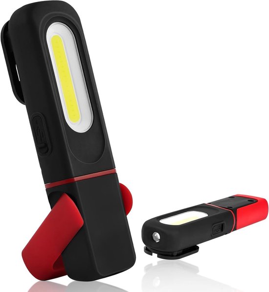 Wiederaufladbare Led Arbeitsleuchte Mit Drehfunktion, Magnetfuß Und Haken Für Autoreparaturen, 1200 Mah, Für Heimwerkerarbeiten Und Outdoor Aktiv