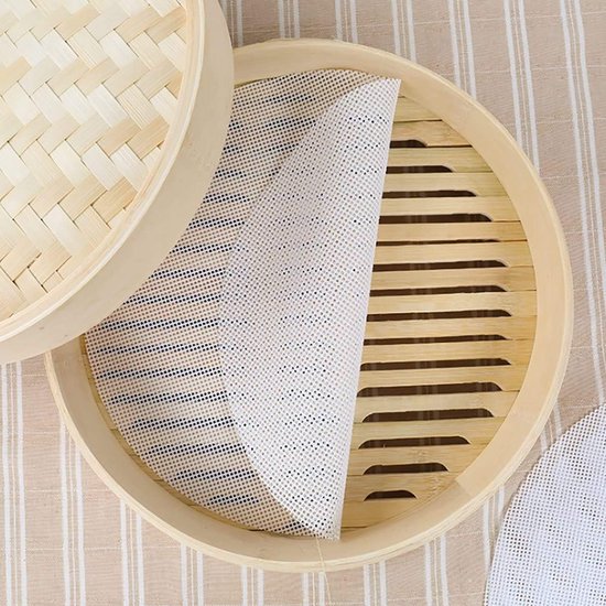 10 Runde Silikon Dampfmatten (30 Cm) Wiederverwendbares, Antihaftbeschichtetes Dampfgitter Dim Sum Matte Für Küche Und Restaurant