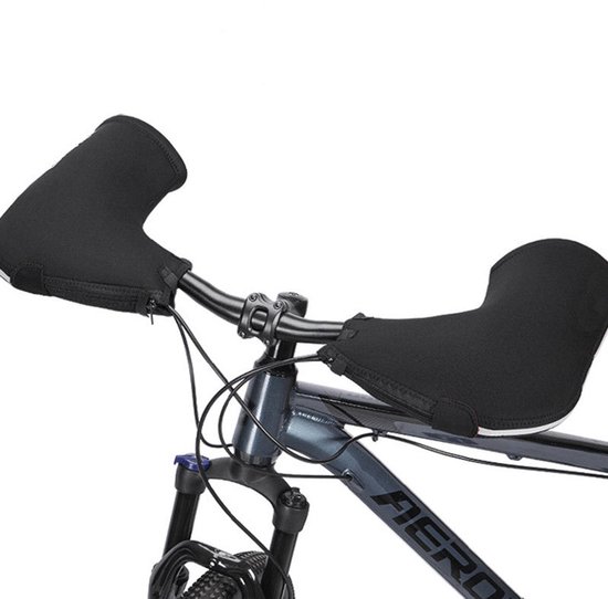 Warme Winter Fleece Lenkerüberzüge, Wasserdicht Und Reflektierend, Für Fahrräder, E Bikes Und Roller, Schwarz.