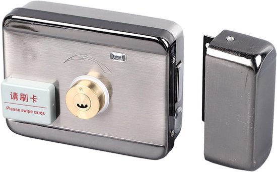 Elektronisches Türschloss Mit Fernbedienung, Intelligentes Elektronisches Türschloss, Id Kartenschloss, Integrierte Bauweise, Kabellos, Doppeltür