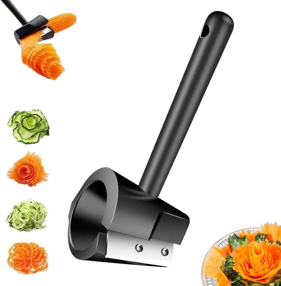 Gemüseschäler Werkzeug Zum Schälen, Reiben Und Formen Von Karotten Unverzichtbar In Der Küche Für Karottenblumen, Gemüsefiguren Und Garnierungen