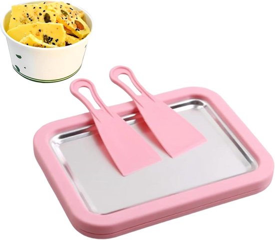 Eismaschine Mit Gefrierfach Dessertzubereitung Doppelschaber 10 Minuten Gefrierzeit Rosa