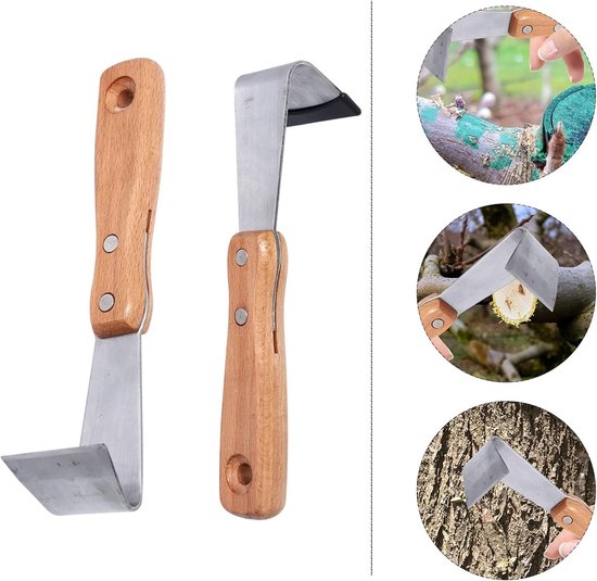 Handfugenschaber 2 Stück Praktischer Unkrautschaber Holzgriff Fugenschaber Holzbearbeitungsbedarf Holzbearbeitungswerkzeuge Gartenschere Gartenwe