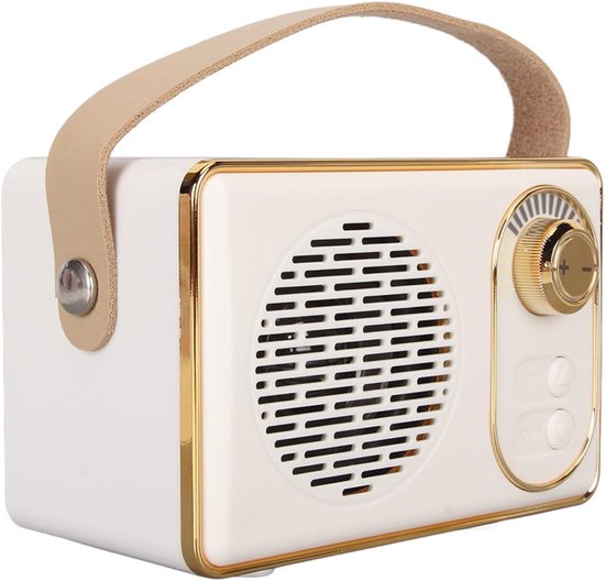 Retro Bluetooth Lautsprecher, Vintage Lautsprecher Mit Charmantem, Altmodischem Design, Bluetooth 5.0 Karte, Aux Eingang, Usb Laufwerksunterstütz