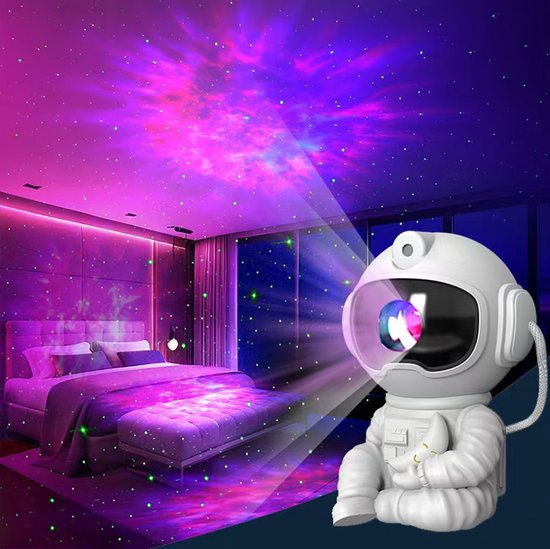 Sternenhimmel Projektorlampe Mit Astronautenmotiv, Bluetooth Sternenhimmel Projektorlampe, Sternen Nachtlicht, Nachttischlampe, Usb