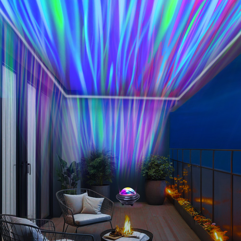 Nordlicht Sternenhimmel Projektorlampe Nachtlampe Traumhafte 18 Farben Multimodale Stimmungslampe