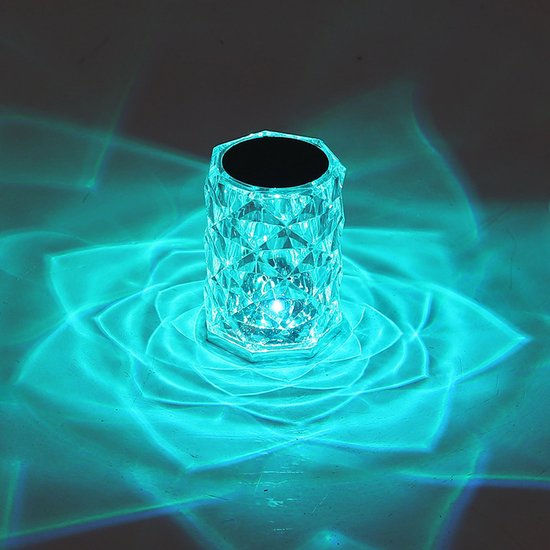 Stimmungslampe, Nachttischlampe, Led Nachtlicht, Stimmungsbeleuchtung, Geometrisch Dreidimensional Dimmbar, Rgb 16 Farben Fernbedienung.