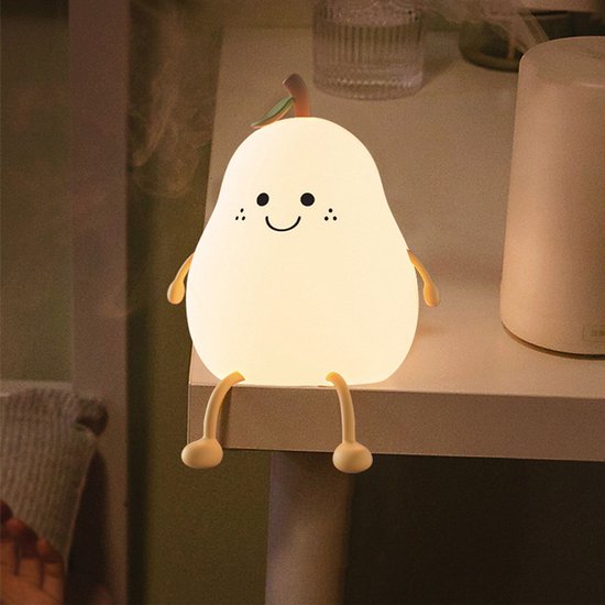 Birnenförmiges Nachtlicht Für Kinder Baby Nachtlicht Siebenfarbige Version Led Rgb Timer Usb C Ladefunktion Kinderzimmer Accessoires Kinderzimmer