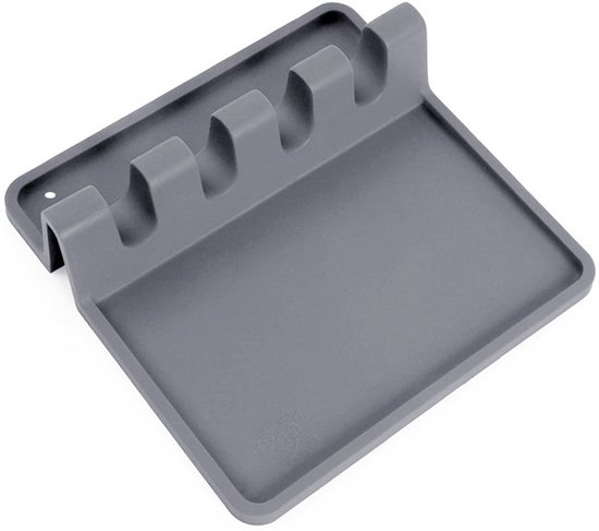 Küchenutensilienhalter Aus Silikon Mit Abtropfmatte, Silikonmatte Für Löffel/schöpfkelle/gabel, Für Arbeitsplatten Und Herdplatten, Hitzebeständi