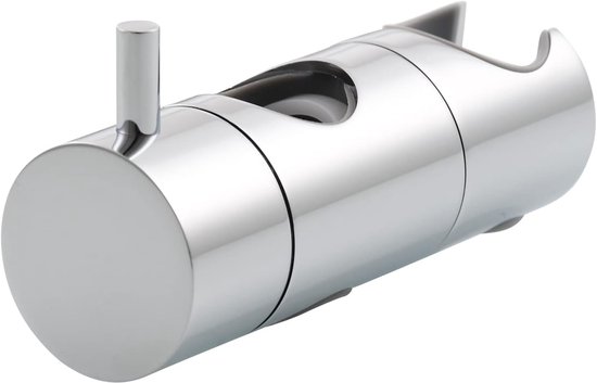 Duschkopfhalterung Handbrausehalterung Für Duschstange Sprühkopfhalterung Badezimmeraccessoire Ø 22 Mm Verstellbar Für Gleitstange Silber Abs 360