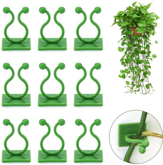 100 Pflanzenclips Befestigungsclips Für Kletterwände Selbstklebende Pflanzenhaken Unsichtbare Halterung Für Kletterpflanzen Für Kletterpflanzen I
