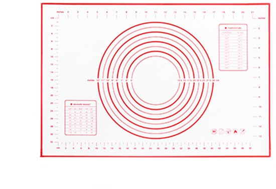 Silikon Teigmatte Küchenknetbrett Wiederverwendbare Backmatte Lebensmittelechte Knetmatte Mit Messskala Zusammenrollbar Zur Aufbewahrung 60 Cm ×