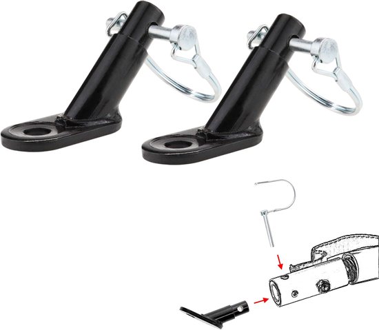 2 Teilige Fahrradanhängerkupplung Fahrradadapter Anhängerzubehör Anhängerkupplung Adapterzubehör Für Fahrräder, Mountainbikes, Hundeanhänger, Kin