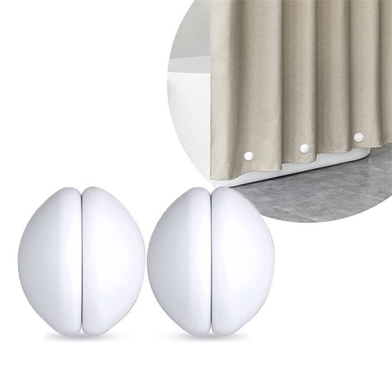 2 Paar Duschvorhang Beschwerungsclips Starke Magnete Magnetische Silikon Beschwerungsclips Rostbeständig Verhindert Wegwehen Für Tischdecken Im I