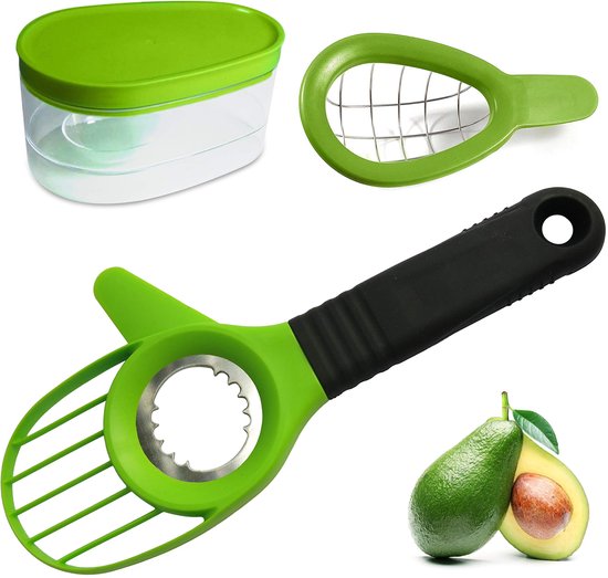 Avocado Schneider Set, 3 Teilig Avocado Schneider, Werkzeuge, Cutter, Messer, Schäler, Gemüseschneider, Gemüseschneider Und Avocado Konservierung