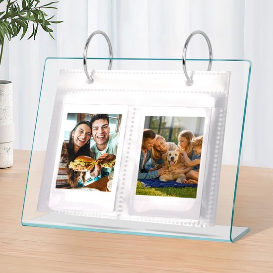 Für Kleine Fotoalben Auf Dem Schreibtisch, 68 Fächer, Mini Fotoalbum Aus Acryl Mit Klappe, Passend Für 2x3 Zoll Polaroid /fujifilm Kameras/k Pop