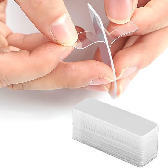 100 Blatt Extra Starkes, Doppelseitiges Klebeband, Wiederverwendbar, Transparent, Abwaschbar, Aus Nano Material, Zum Befestigen Von Dekorationen,