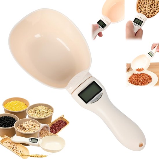 Digitale Küchenwaage Mit Messlöffel, Elektronische Küchenwaage, Waage Für Gramm Und Unzen, Hochpräzise Digitale Küchenwaage (800 G/0,1 G) Mit Lcd