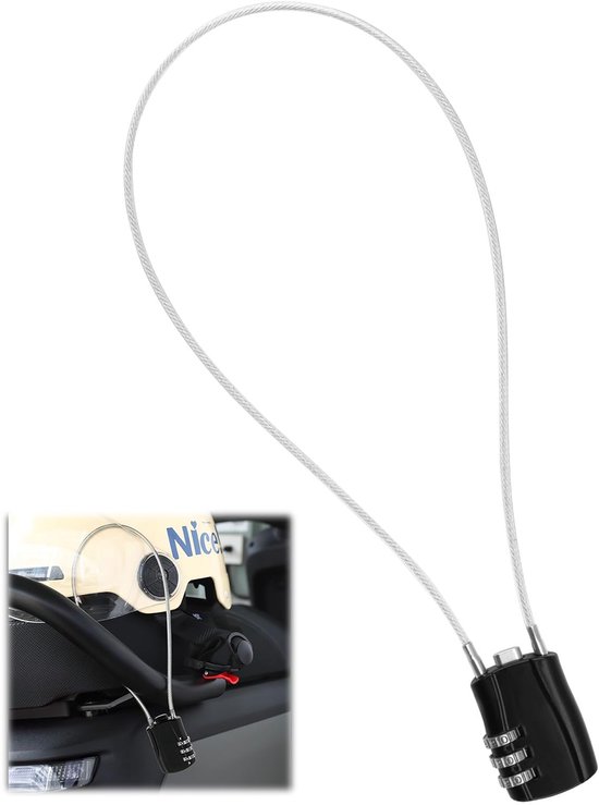 Fahrradschloss Mit 3 Stelliger Zahlenkombination, 50 Cm Langes Kabel, Für Outdoor Aktivitäten, Roller, Fahrrad, Ski, Radfahren, Kettenschloss, Mü
