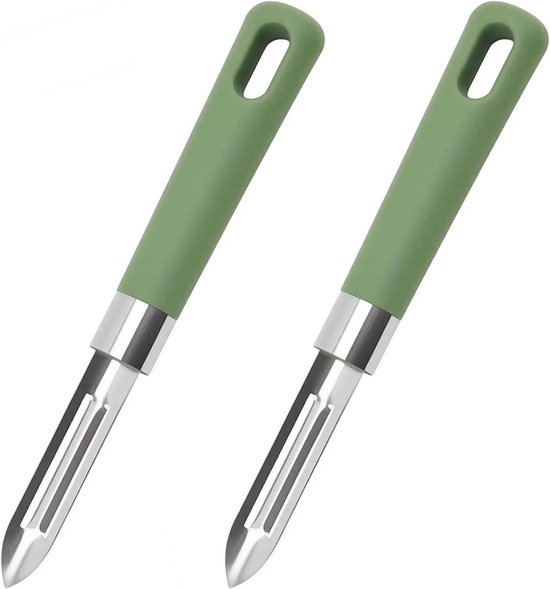 Gemüseschäler 2 Teiliges Set Grüner Gemüseschäler Kartoffelschäler, Für Kartoffeln, Karotten, Gurken, Äpfel Usw.