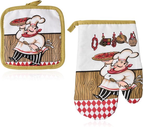 Ofenhandschuhe, Hitzebeständig, Ofenhandschuhe, Backhandschuhe, Inklusive Tischunterlage, Hitzebeständig, Dick Und Sicher, Zum Kochen, Backen, Fü