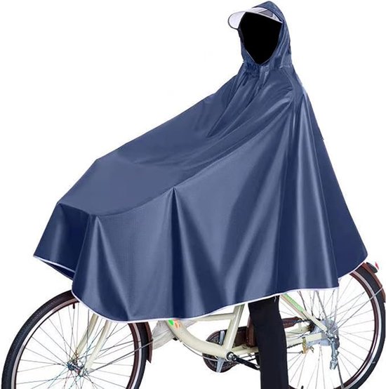 Wasserdichter Fahrradponcho, Winddichter Fahrradregenponcho, Fahrradregenjacken Cape Mit Kapuze, Für Fahrräder, Mountainbikes Und E Bikes
