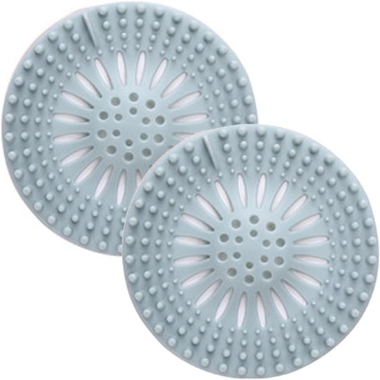 2 Blaue Silikon Haarfänger Für Duschabflüsse Robuster Schutz Für Duschabflüsse, Haarstopper Für Badewanne, Dusche Und Waschbecken
