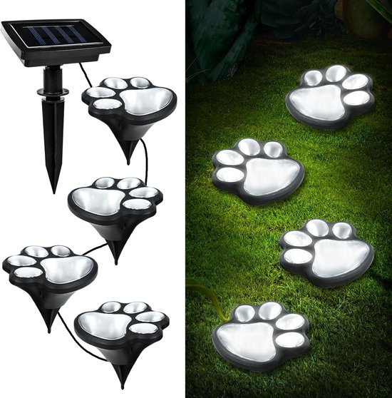 4er Set Solarleuchten Mit Tiermotiven Ip55 Wasserdicht Mit Kabel Kaltweiß Für Garten Und Wege