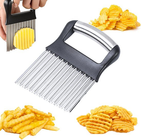 Wellenförmiger Gemüseschneider Kartoffelschneider Aus Edelstahl Gurkenschneider Pommes Schneider Wellenförmiger Gemüseschneider Multifunktionale