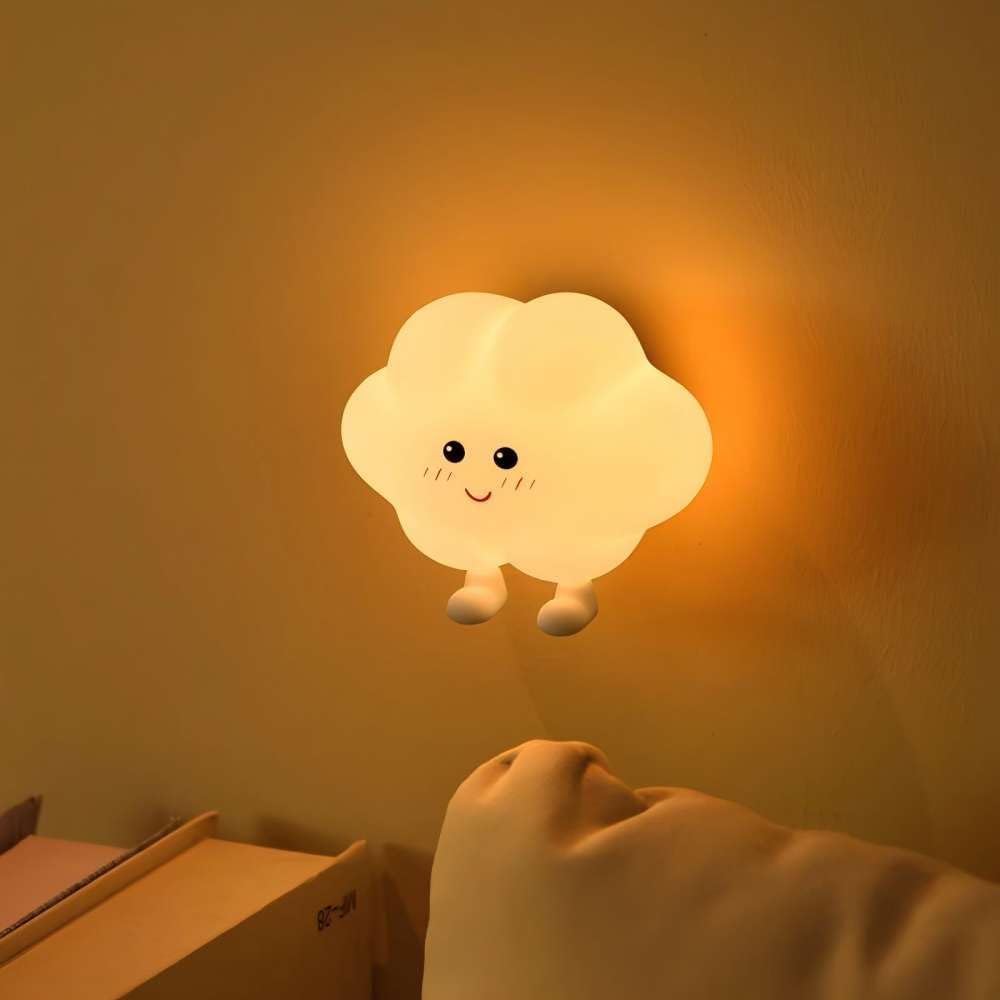 Niedliches Wandnachtlicht – Kinderzimmerdekoration – Dimmbar – Dekorativ (wolke) – Magnetische Nachttischlampe – Usb-aufladbar