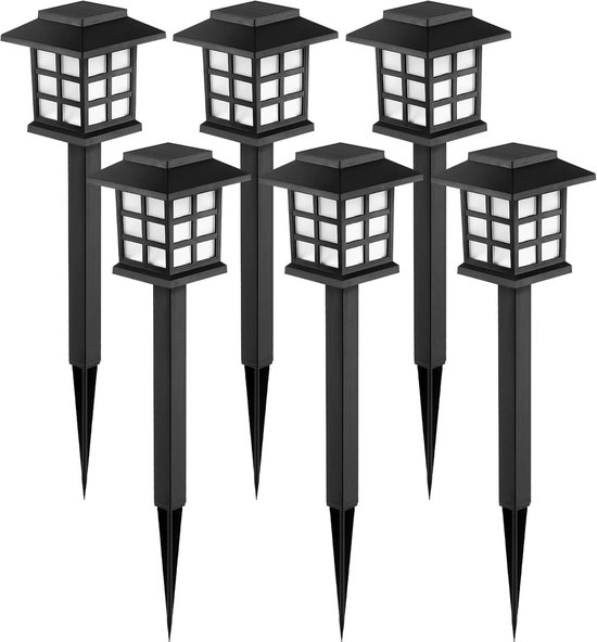 Solarbetriebene Außenbeleuchtung, 6er Pack Wasserdichte Led Solar Außenbeleuchtung, Solar Wegebeleuchtung Für Garten, Landschaft, Wege, Hof, Einf