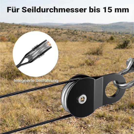 Seilwinden Rucksackrolle, 8 Tonnen Schwerlast Garage, Geländebergung