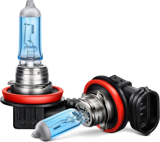 Für H11 Halogenlampen, E Prüfzeichen, Warmweißes Scheinwerferlicht, Als Ersatz Für 12v 55w Autolampen Sets (2 Stück)