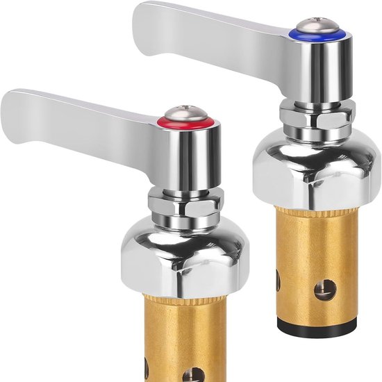 Spindelbaugruppe Für Warm Und Kaltwasserseite Für T&s Messing Armaturengriffstange, Passend Für Eterna Ventil, Ersetzt 002713 40 002714 40 (1 Paa