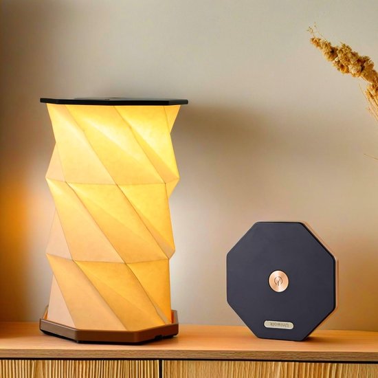 Wiederaufladbare, Tragbare Touch Dimmer Lampe Faltbare Papierlampe Mit Warmem Licht Reiseleuchte / Kleine Tischlampe Mit Batterie / Tragbare Bele