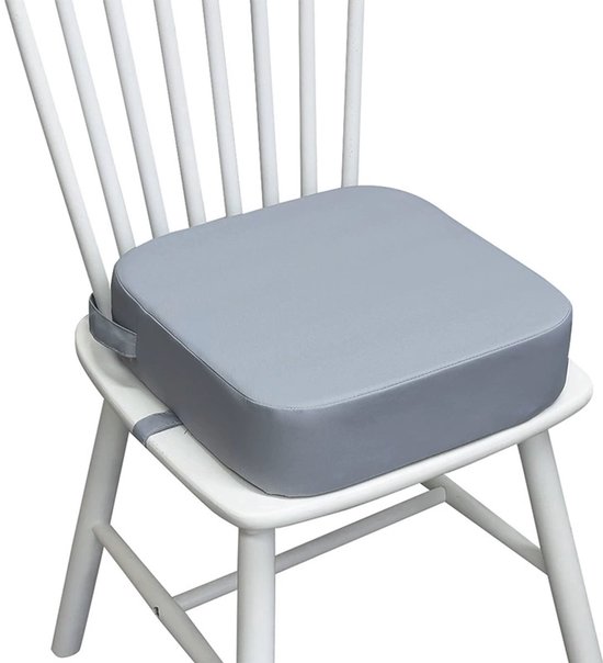 Kindersitzerhöhung 34 X 34 X 9 Cm Waschbar Zerlegbar Mit 2 Sicherheitsgurten Rutschfeste Sitzerhöhung Hochstuhlkissen Für Kleinkinder, Esszimmers