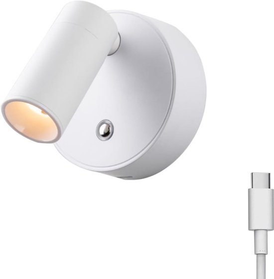 Wiederaufladbare Led Nachttischlampe Mit Usb C Anschluss, Magnetischer 350° Drehfunktion Und Touch Steuerung Für Kinder Zum Lernen