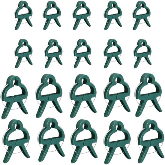 20 Kletterpflanzenclips Wiederverwendbare Clips Für Tomaten, Rosen, Gurken Und Andere Kletterpflanzen (20 Große)