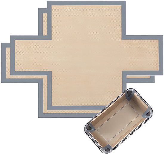 2 Teilige Backmatte Toaster Und Brotbackform Silikon Backmatte Wiederverwendbar Antihaftbeschichtung Hitzebeständig Leicht Zu Reinigen Für Backof