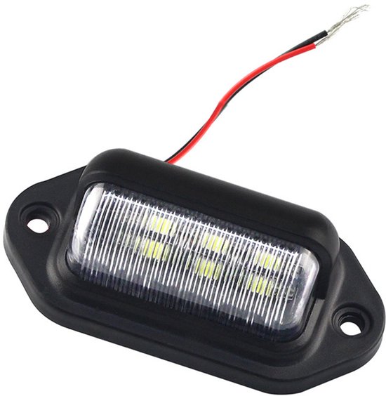 2er Pack Wasserdichte Led Kennzeichenleuchten 6 Smd Leds Weiß