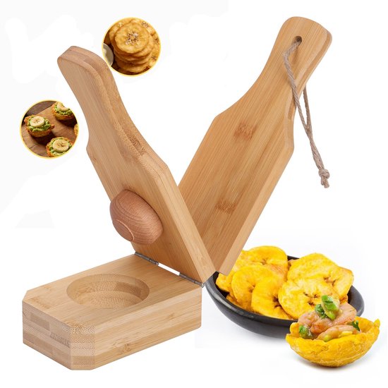 Bananenpresse Aus Holz 2 In 1 Bananenform Bananenstampfer Bananenzerkleinerer Werkzeug Für Bananenpfannkuchen Formpresse Leicht Zu Reinigen 16 X