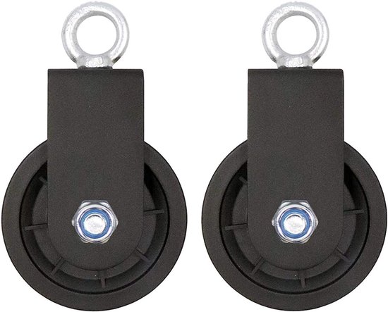 Einzelner Drehbarer Rollenblock, 90 Mm Seilzugsystem Für Fitnessstudios Mit U Förmiger Halterung, Rollenheberad Für Drahtseilzugmaschinen Diy Auf
