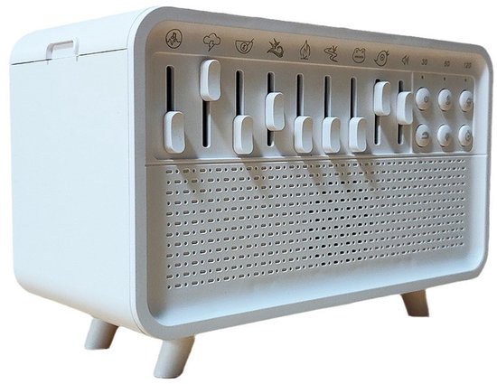Luftbefeuchter Mit Weißrauschen Nachtlicht, 3 In 1 Luftbefeuchter Mit Weißrauschen Funktion Und 8 Umgebungsgeräuschen, Usb Betriebener Diffusor,