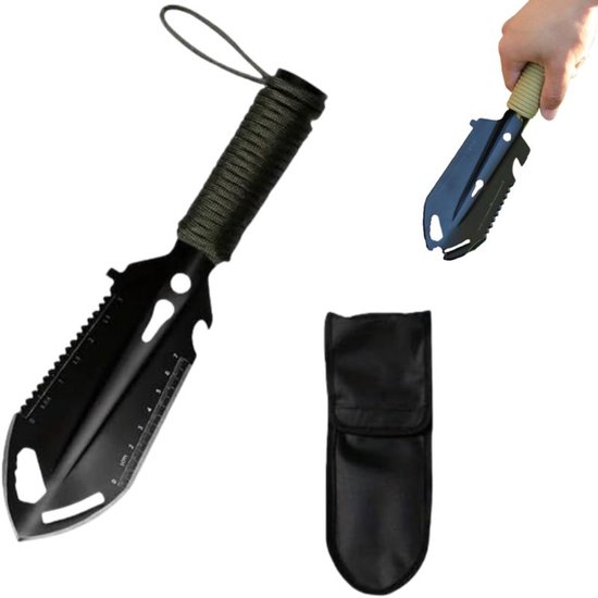 1 Stück Kleine Überlebensschaufel 9 In 1 Mini Campingschaufel Ultraleichte Rucksackschaufel Rucksackausrüstung Für Wander , Camping Und Überleben