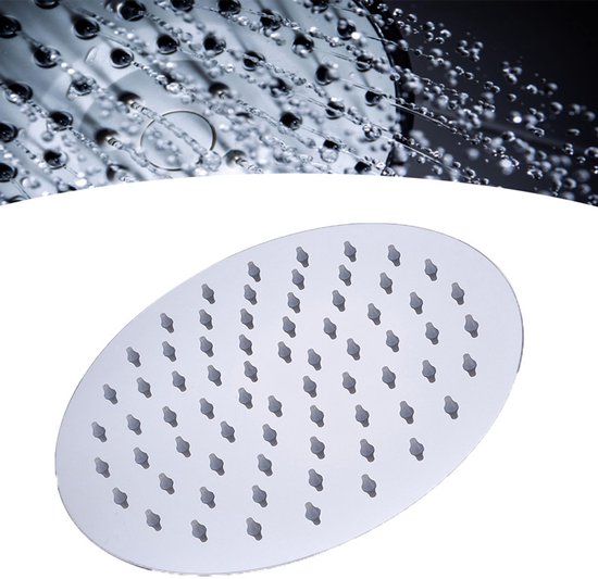 Duschkopf Aus Edelstahl Quadratischer Regenduschkopf Hochdruck Regendusche Duschzubehör G1/2 Universalanschluss 20 X 20 Cm 360° Drehbar Einfache