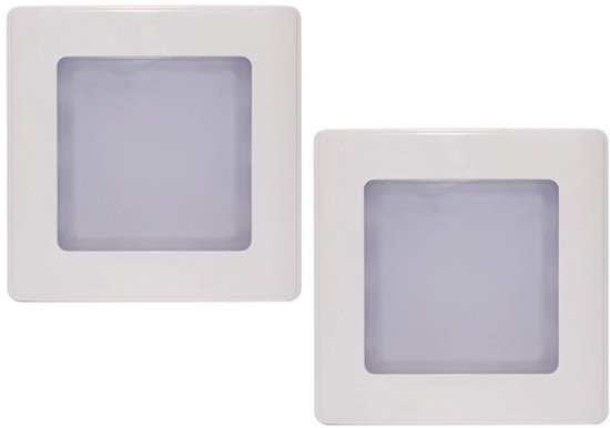 2 Teiliges Led Nachtlicht Einbau Led Nachtlicht Led Fußleuchte Mit Geräusch Und Lichtsensor Warmweißes Licht Für Flure, Durchgänge, Treppenhäuser