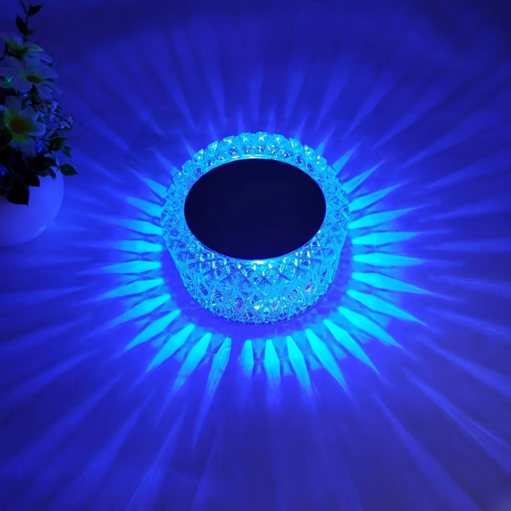 Farbwechselnde Rgb-kristall-tischleuchte – Stimmungsleuchte Mit Touch-steuerung – Leuchtendes Nachtlicht Für Schlafzimmer Und Nachttisch – Schreibtischlampe Mit Stecker