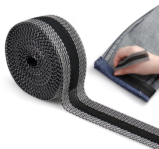 Bügelband 10 M × 2,5 Cm Saumband Saumband Für Hosen Gardinenband Faltenband Bügelsaumband Selbstklebendes Band Ohne Nähen Zum Säumen Waschbares R
