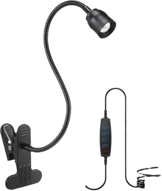 Leselampe Zoombar Von 15 Bis 80 Grad 3 Farben Bett Und Schreibtischlampe, Schwarz Nachttischlampe, Leselampe Biegsam