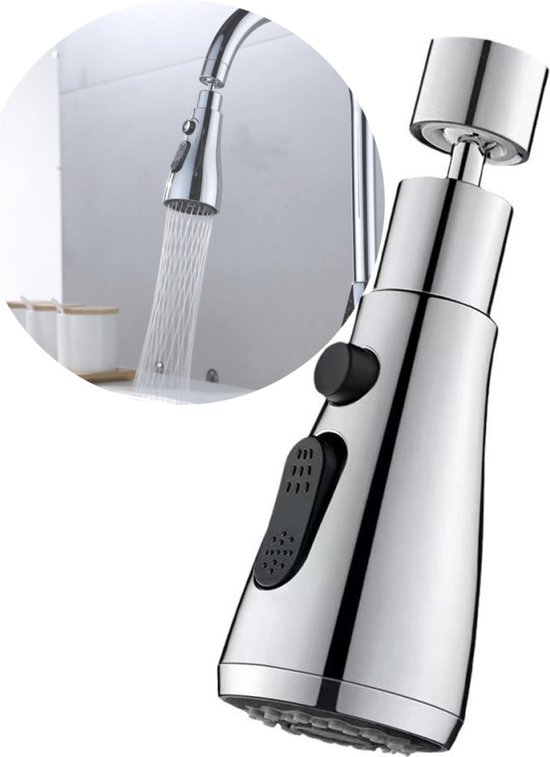 Küchenarmatur Ausziehbarer Auslauf Spritzschutzdüse Schwenkbarer Brausekopf 360° Drehbar Ausziehbare Armatur 3 Fach Verstellbar Rost Und Korrosio